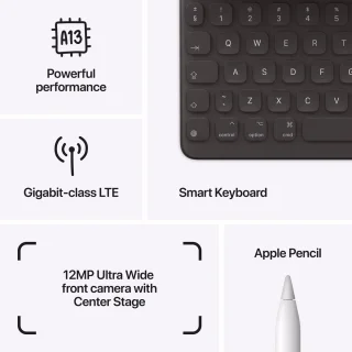 Apple iPad (2021) - 10.2 inch - WiFi + 4G - 64GB - Zilver