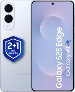 Samsung Galaxy S25 Edge 5G - 256GB - Titanium Icy Blue + 1 jaar extra garantie