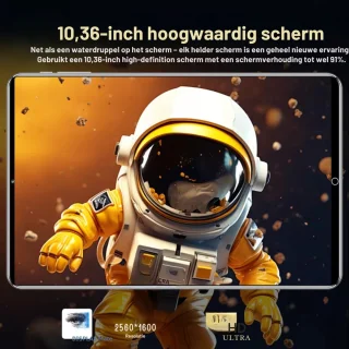 2025 5G Tablet 10.36 inch Android 12GB 256GB Silver