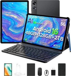Aorlym P11 Pro Tablet - 48 GB RAM / 128 GB ROM - Zwart