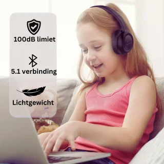ATouch Tab 10 Plus Combipakket Kindertablet + Koptelefoon 64GB Zwart