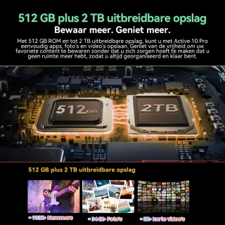 Blackview Active 10 Pro 5G Outdoor Tablet 11" 36GB 512GB Zwart