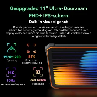 Blackview Active 10 Pro 5G Outdoor Tablet 11 inch 36GB 256GB Oranje