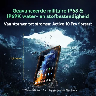 Blackview Active 10 Pro 5G Outdoor Tablet 11 inch 36GB 256GB Oranje