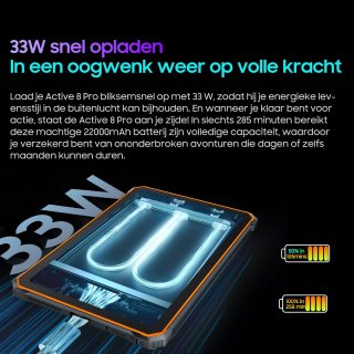 Blackview Active 8 Pro Tablet 16GB 256GB Dual SIM Zwart