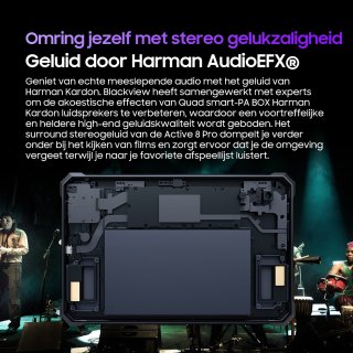 Blackview Active 8 Pro Tablet 16GB 256GB Dual SIM Zwart