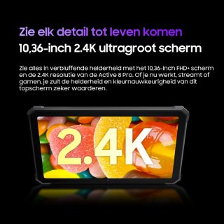Blackview Active 8 Pro Tablet 16GB 256GB Dual SIM Zwart
