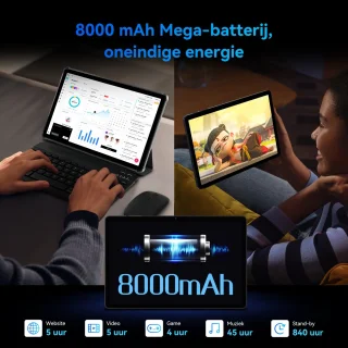 Blackview KINGRID T90 Tablet 11 inch 24GB 128GB Grijs