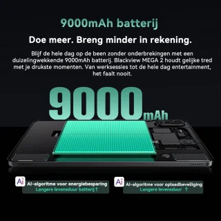 Blackview Mega 2 Tablet 12" 4G LTE 256GB Blauw