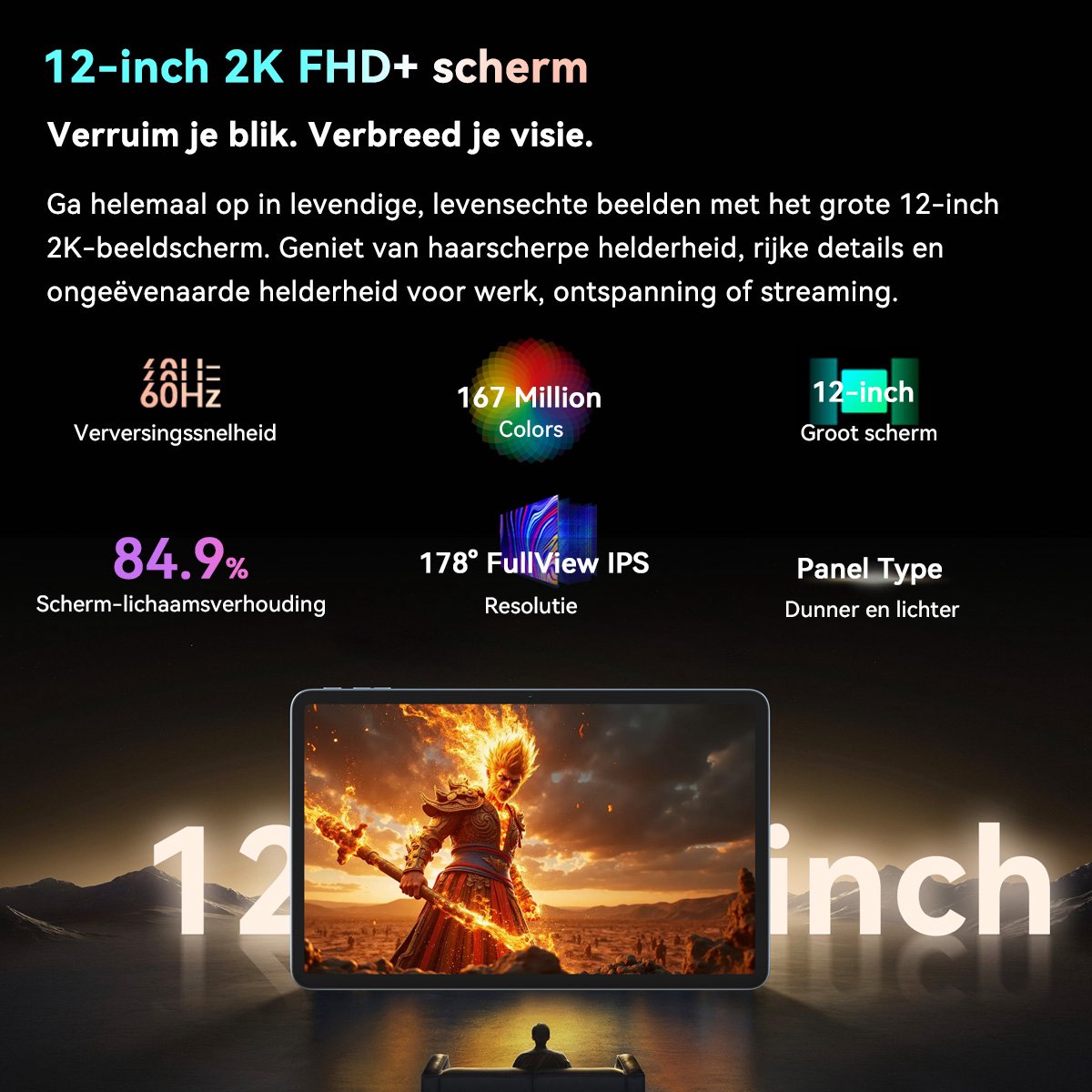 Wat vinden we goed aan de Blackview Mega 2 Tablet 12 Inch 4G LTE Grijs
