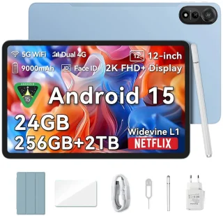 Blackview MEGA 2 Tablet 12 Inch 4G LTE+WiFi Blauw 24GB 256GB