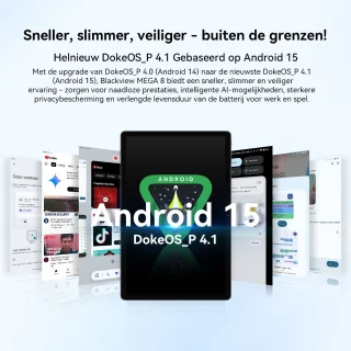 Blackview MEGA 8 13 inch Android 15 Tablet 36GB+256GB Blauw