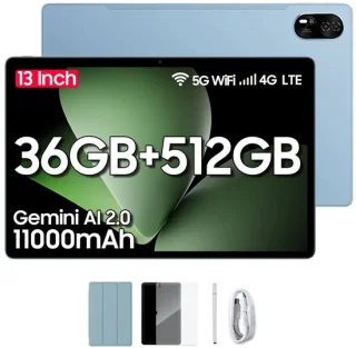 Blackview MEGA 8 13 inch Android 15 Tablet 512GB Blauw