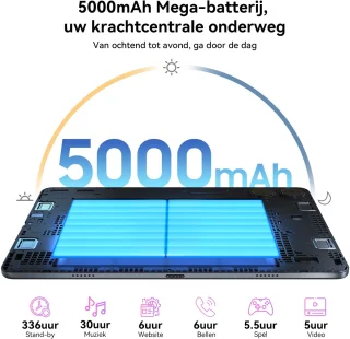 Blackview T20 Tablet 10.1" met Toetsenbord en Accessoires