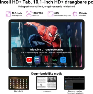 Blackview T20 Tablet 10.1" met Toetsenbord en Accessoires