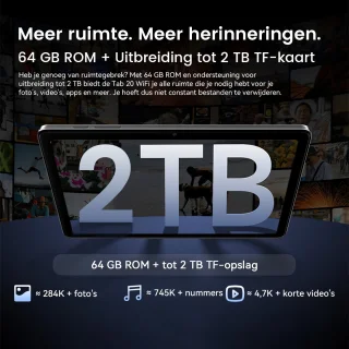 Blackview Tab 20 WiFi 10 inch Tablet Blauw