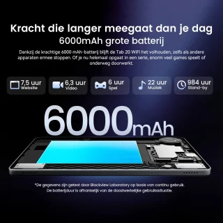 Blackview Tab 20 WiFi 10 inch Tablet Blauw