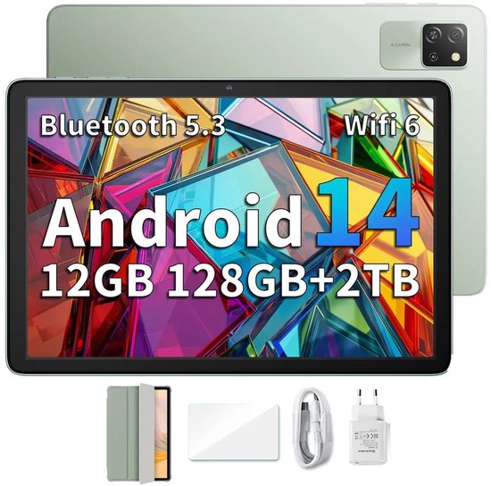 Blackview Tab 60 WiFi Android 14 Tablet 12GB 128GB Groen