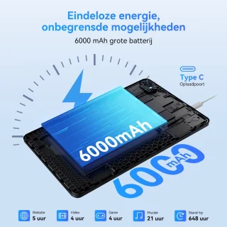 Blackview Tabwee T80 Gemini 10,5" Tablet 18GB RAM 128GB Grijs