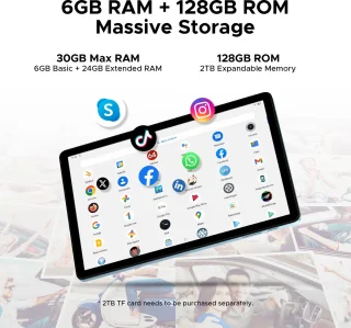 DOOGEE Tab A9 Pro+ tablet Blauw