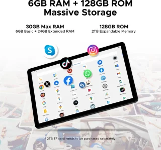 DOOGEE Tab A9 Pro+ Tablet Zwart