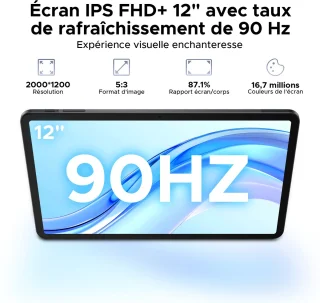 Doogee Tab E3+ 12-inch Tablet Zwart