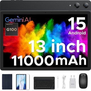 De DOOGEE Tab E3 Pro Tablet 13" Zwart in één oogopslag