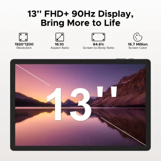 DOOGEE Tab E3 Pro Tablet Zwart