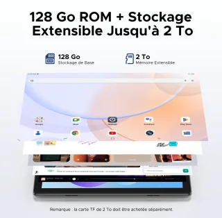 Doogee U10 Tablet met toetsenbord - Grijs