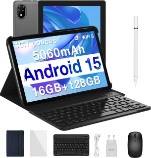 Doogee U10 Tablet met toetsenbord - Grijs