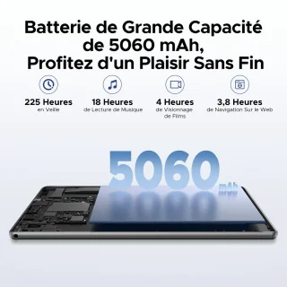 Doogee U10 Tablet met toetsenbord - Grijs