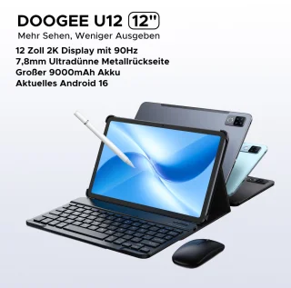 DOOGEE U12 Android-tablet met toetsenbord