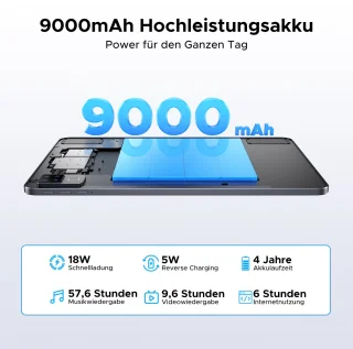 DOOGEE U12 Android-tablet met toetsenbord