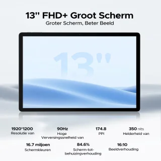 DOOGEE U13 VIP Android-tablet 13 inch