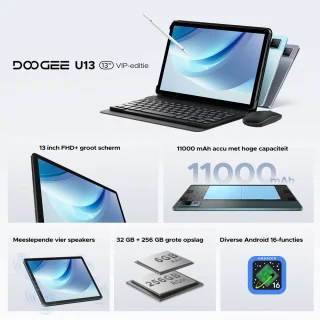DOOGEE U13 VIP Android-tablet 13 inch