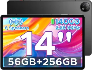 DOOGEE U14-tablet zwart, 14 inch, 256 GB opslag