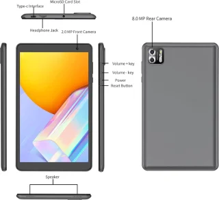 Elementkey Ai-8 Pro TAB8 8-inch Android Tablet 128GB 8GB RAM