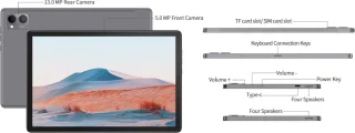 Elementkey Ai-Obsidian PRO 10.1 Inch 4G LTE GPS Tablet PC 12GB RAM 384GB Android 12