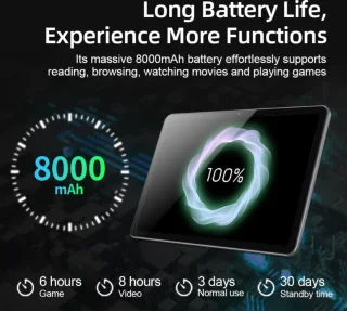 Elementkey Ai-Obsidian PRO 10.1 Inch 4G LTE GPS Tablet PC 12GB RAM 384GB Android 12