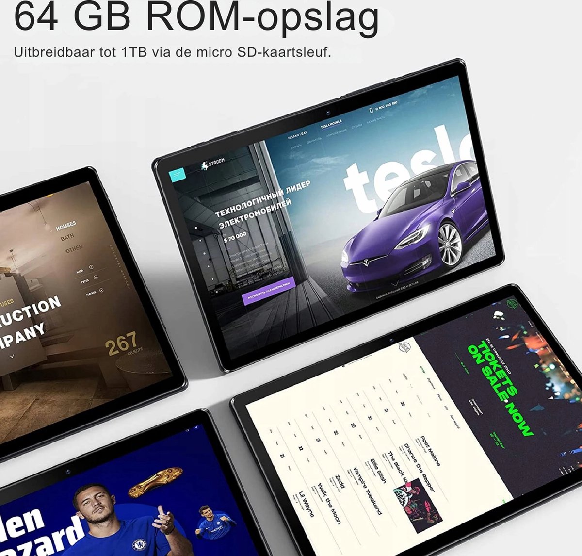 Elementkey Ai-Touch 10 Tablet 10.1" 64GB Donkergrijs