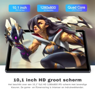 Elementkey Ai-Touch 10 Tablet 10.1" 64GB Donkergrijs