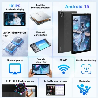 Hotlight KB1001 Tablet Zwart