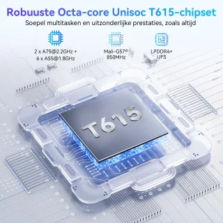 KINGRID Blackview W90 11 inch Tablet PC 24GB 256GB 4G Grijs