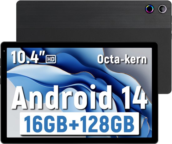 kotsren C12 Android 14 Tablet 10.4 inch 3+13GB 128GB Zwart