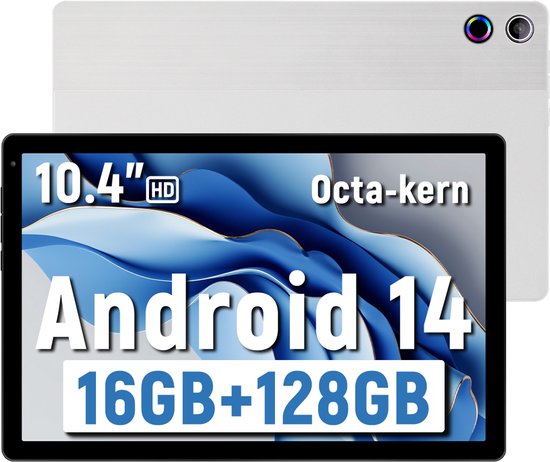 kotsren C12 Android 14 Tablet 10.4 inch 3GB RAM 128GB Zilver