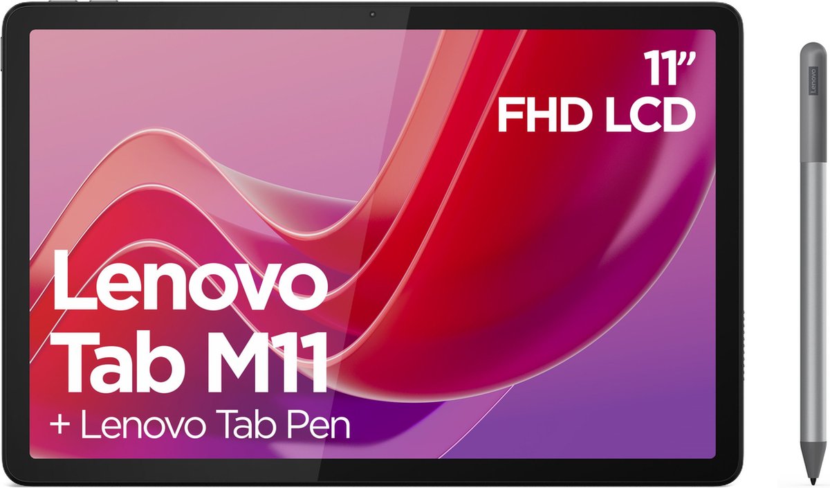 Wat vinden we goed aan de Lenovo Tab M11 8GB 128GB 4G Grijs + Pen + Book Case