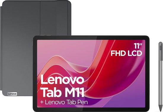 Lenovo Tab M11 8GB 128GB 4G Grijs + Pen + Book Case review