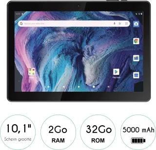 Logicom Tablet 130 10.1" 32GB Zwart Wifi Android 13