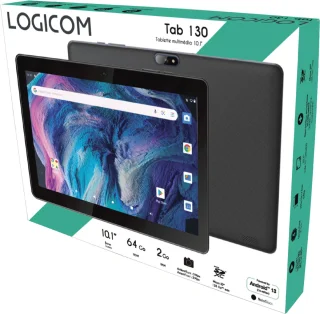 Logicom Tablet 130 10.1" 32GB Zwart Wifi Android 13