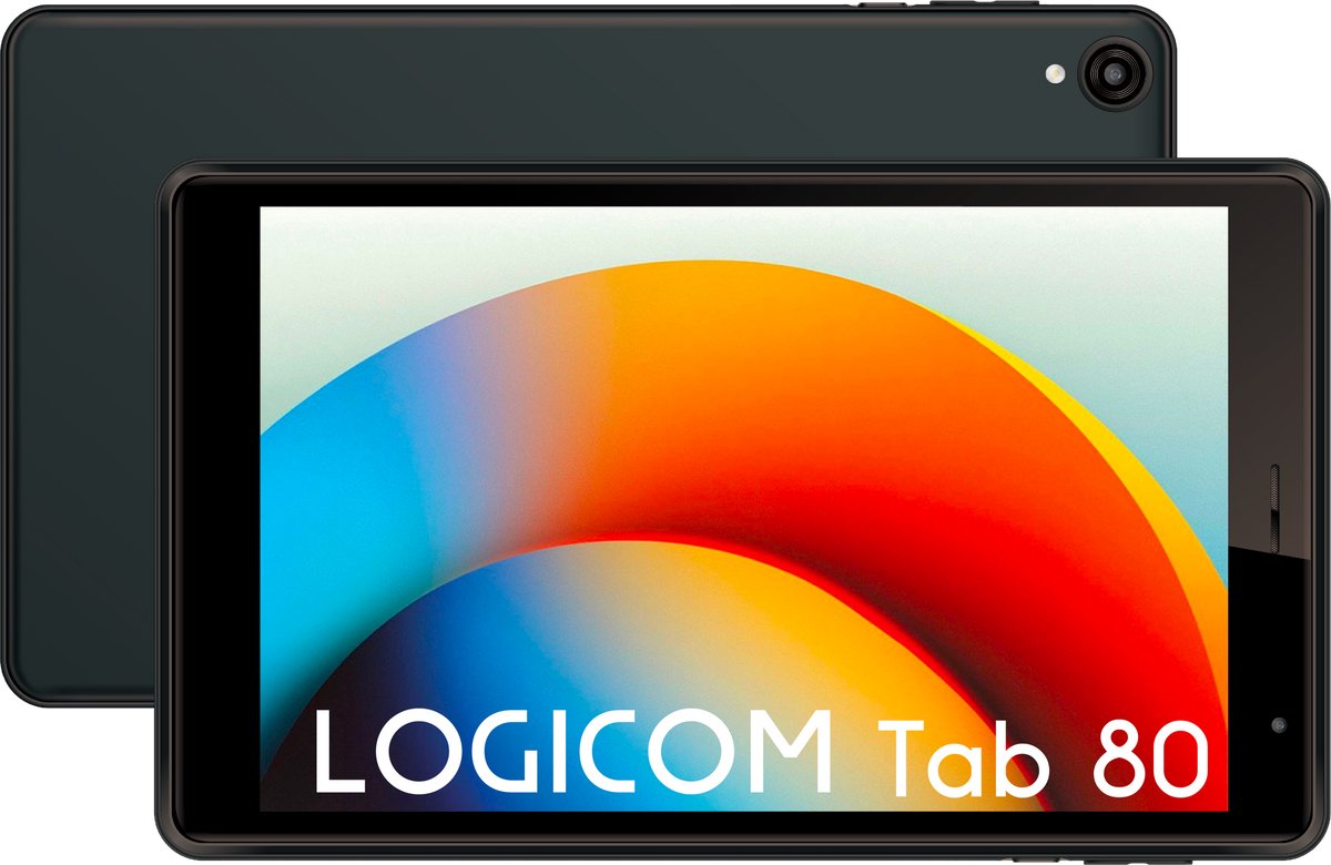 De Logicom Tablet 80 8" 64GB 4GB RAM Octa Core Android 15 Zwart Wifi in één oogopslag